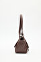 Elena Large Buckle Bag Brown - 8