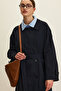 Nicola Kruvaze Trench Coat Navy Blue - 3