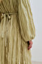 Pleated Chiffon Dress Sage - 6