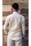 Slim Fit Long Sleeve Muslin Cotton Comfortable Breathable Fabric Collar Buttoned Men's Shirt with Gift Box - 4