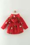 Baby girl plush jacket set new year's theme set nbk-972 - 2