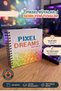 Pixel Dreams Sketch Book 20 X 20 cm 50X50 Checkered Pixel Art, Sketch, Drawing and Painting Book