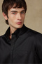 Bb Club Mike Non Iron Oxford Easy-Iron Cotton Regular Fit Black Button-Down Collar Men's Plain Shirt - 4