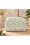White Daisy Patterned Makeup Bag - Large Size Eee9 (New Product) - 4