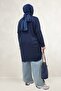 68091 Plus Size Basic Modal Tunic - Navy Blue - 5