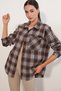 3854 Plaid Pattern Pocket Shirt - 2