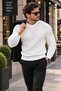 Men's Thick Ribbed Basic Sweater - 3