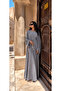 Armina Stringed Abaya – Elegant Tie-Sleeve 3-in-1 Set with Inner Dress & Matching Hijab