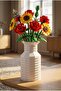 Lego Flower Compatible Special Design Decorative Vase Bioplastic Black (Flowers Not Included) - 3