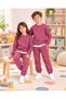 Kids & Baby Unisex Crew Neck Fleece-Lined Winter Sweatshirt Nursery Tracksuit Set 3-8 Years - 3