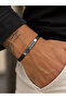 20-21 cm Wrist Compatible Narrow Plate Patterned Steel Men's Bracelet -026