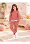 Kids & Baby Unisex Crew Neck Fleece-Lined Winter Sweatshirt Nursery Tracksuit Set 3-8 Years - 3