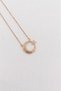Moon Star Model Zircon Stone Stainless Steel Gold Color Women's Necklace