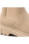 Bt C7 Beige Suede Beige High Sole Chelsea Casual Men's Boots - 6