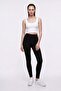 High Waist Ribbed Women's Leggings