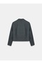 60809 Short Jacket with Pocket Detail - Navy Blue - 7