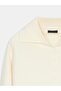 10816 Wool Blend Buttoned Knit Sweater-Ecru - 8