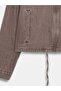 65391 100% Cotton Oversize Denim Jacket-Brown - 8