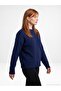 10640 Crew Neck Soft Textured Sweater-Dark Blue - 3