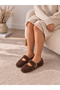 Soft Plush Women's Home Flats Noiseless Light Sole Slippers - 3