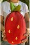 Embroidered Cute Plush Strawberry Rabbit -Red - Gift Plush Toy - 5