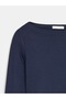 31332 Boat Neck Long Sleeve Top-K.Navy Blue - 8