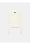 10819 Wool Blend Thin Knitwear-Ecru - 6