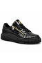Snr 308 Charcoal Men's Shoes - Full Black Smooth Synthetic Leather Non-Slip Sole Casual Walking Sneaker