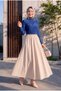 Geraffte Sandy-Bluse mit halbem Ausschnitt - 4
