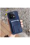 Xiaomi Redmi Note 13 Pro 5g Compatible Case with Stand and Card Holder Silicone Case Navy Blue - 3