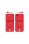 Xiaomi Redmi 13C Case Zuma Silicone with Ring and Business Card Holder - Red - 5