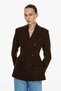 Sculptural Fitted Blazer Jacket