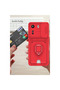 Xiaomi Redmi 13C Case Zuma Silicone with Ring and Business Card Holder - Red - 3
