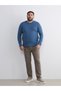 Esvab • Modern & Distinctive Zero Roba Collar Plain Long Sleeve Men's T-Shirt - 7