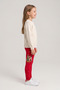 Girl's Christmas-Themed Leggings, Printed, 2-Thread, Woolen, Printed. - 3