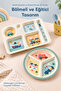 2-Piece Melamine Children's Plate - Extra Durable Bpa Free Feeding Set - Unbreakable Children's Feeding Plate - 3