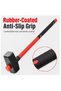 Sledge Hammer with Fiberglass Rubber-Coated Handle (5000g) - 3