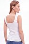 Thick Strap Square Neck Women's Tank Top with Removable Padded Bra Cotton Lycra - 4
