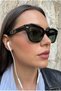 Ogiani Black Unisex Geometric Sunglasses - 3