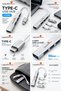 Data Transmitter, Transfer, Converter, USB Multiplexer - Type C - 4 Ports |   Keyboard Mouse Compatible |   USB Hub - 4