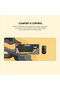 MP905 ATO Gaming Mouse Pad, 900 × 400 × 4mm, Sandy Charcoal Edition, Anti-Slip Base, Spill Resistant - 3