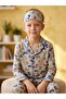 Boy's Cotton Game Console Patterned Long Sleeve Pajama Set + Eye Patch