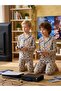Boy's Cotton Game Console Patterned Long Sleeve Pajama Set + Eye Patch - 6