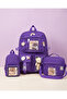 3-Piece School and Daily Combination Set Backpack - School Bag Lunch Bag