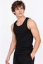 Premium Soft Basic 100% Cotton Combed Black Men's Undershirt 6-Pack - 2