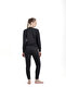 Unisex Double Layer Lightweight Flexible Breathable Knitted Fabric Thermal Underwear Set Bottom Top Suit - 8