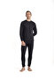 Unisex Double Layer Lightweight Flexible Breathable Knitted Fabric Thermal Underwear Set Bottom Top Suit - 3