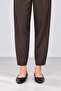 Women's Premium Viscolin Woven Elastic Waist Lace-Up Pencil Leg Comfortable Fit Carrot Pants - 6