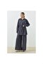 Zippered Modal Sweatshirt Set Anthracite - 6