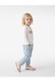 Heart Print Long Sleeve Crew Neck Cotton T-Shirt - 2